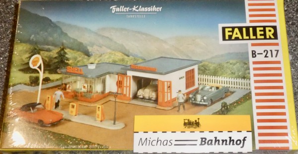 Tankstelle Repro Klassiker Faller B-217 H0 1:87 Bausatz ungebaut OVP NEU LJ2å