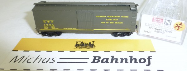 MICRO TRAINS 39140 NWP 1934 40&#039; Wood Sheathed Boxcar N 1:160 OVP #25L å