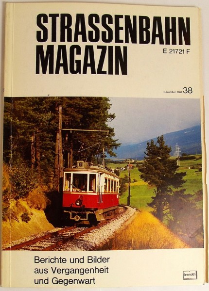 Straßenbahn Magazin Heft 38 November 1980 S.241-320 Franckh'sche Verlagshandlung