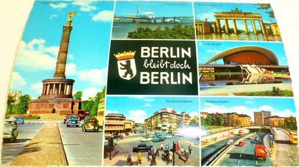 Berlin bleibt doch Berlin Ansichtskarte 50er 60er Jahre 46 å