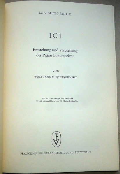 1C1 Entstehung und Verbreitung W Messerschmidt Franckh KE2 å *