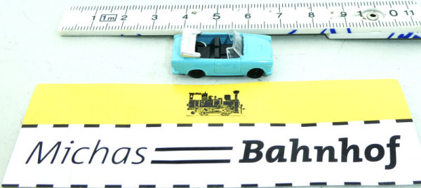 Trabbi Trabant Modellauto Cabrio türkis Cabriolet TT 1:120 HS5 å