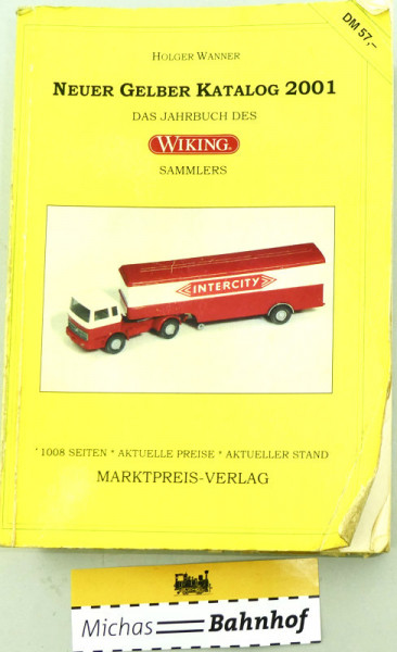 2001 Neuer Gelber Katalog Holger Wanner Marktpreis Verlag HH3 å