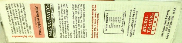 50´ Standard Boxcar D&amp;RGW 60810 Micro Trains Line 32220 N 1:160 C å *