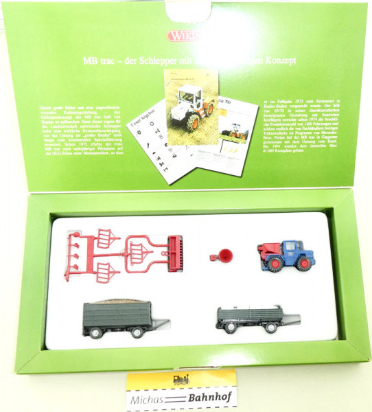 Wiking 990 58 Landwirtschaft vor 30 Jahren MB trac H0 1:87 OVP HT0 å