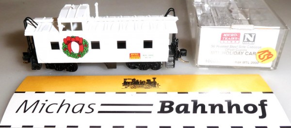 MtL 2000 HOLIDAY CAR 36&#039; Caboose Micro Trains Line 100090 1:160 OVP R139 å