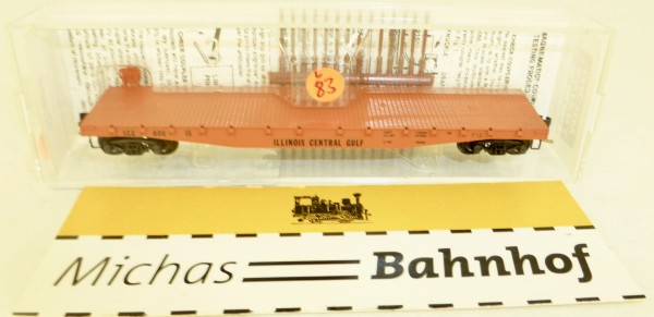 MICRO TRAINS 45010 Illinois Central Gulf 50&#039; Flatcar Fishbelly Side N 1:160 #83L å