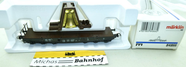 Märklin 84866 Schwerlast-Flachwagen mit Glocke H0 1:87 OVP HD5 å