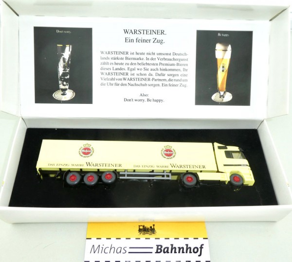 Wiking Warsteiner MB Actros LKW Ein feiner Zug Werbemodell H0 1:87 OVP #1 KD1 å
