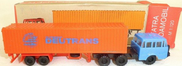 Deutrans LKW orange Tatra Budamobil TT 1:120 OVP #UH å