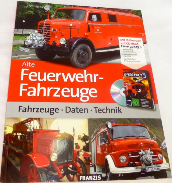 Alte Feuerwehrfahrzeuge Daten-Technik, Thomas Riegler incl. CD-Rom FRANZIS #GA3å