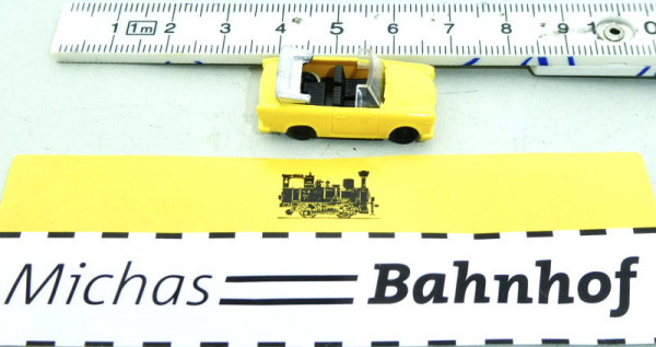 Trabbi Trabant Modellauto Cabrio gelb Cabriolet TT 1:120 HS5 å