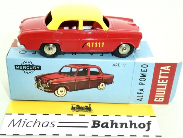 Alfa Romeo Giulietta Mercury Collection Art 17 die cast Hachette 1:48 OVP HC6 µ