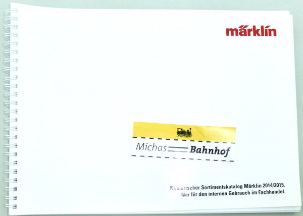 Märklin Numerischer Sortimentskatalog 2014 / 2015 HB4 å