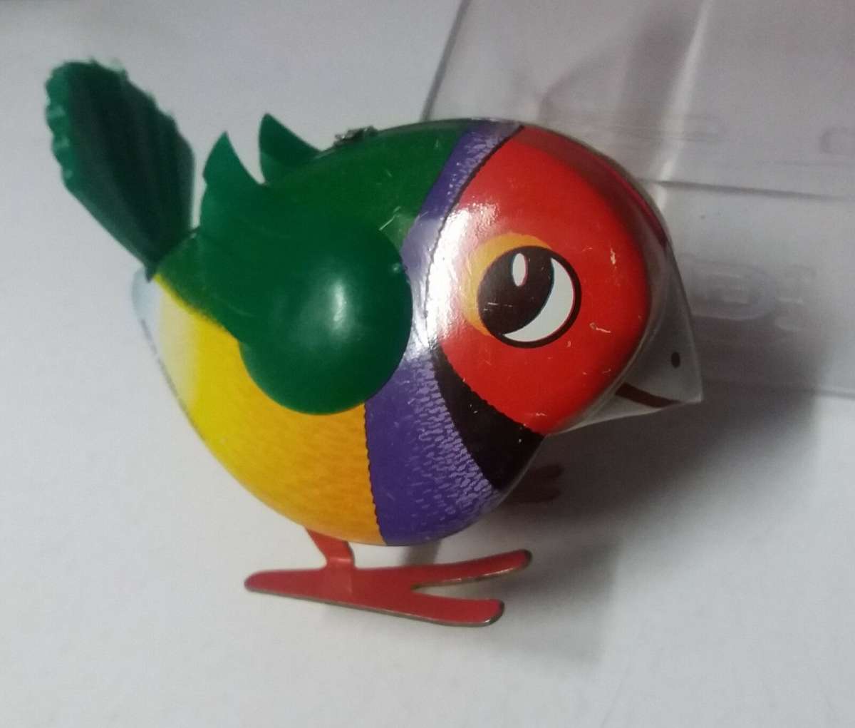 Blechspielzeug - Vogel Quietsch, Handspiel Zwitschervogel