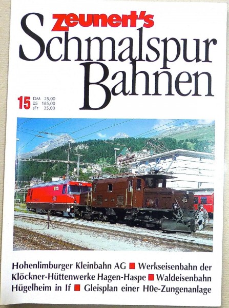 15 Zeunert's Schmalspur Bahnen å *