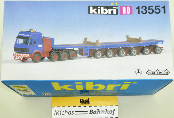 13551 Kibri Schwerlasttransporter MB Lkw Bausatz H0 1/87 OVP HE6 å