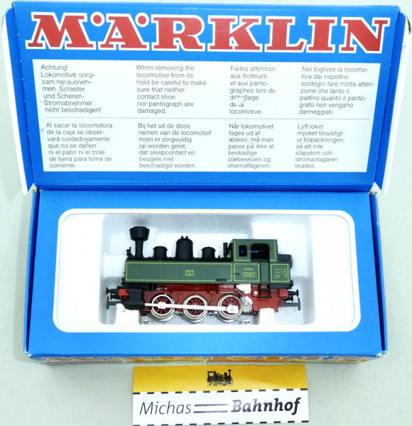 Märklin 3087 KLV Dampflok Tenderlok grün H0 1:87 OVP Schmuckkarton GB4 å