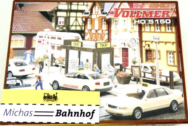 Vollmer 5150 Taxi Taxistand mit Taxi Bausatz 1:87 H0 OVP LG4 µ