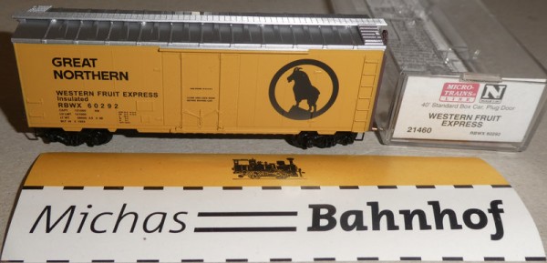 Western Fruit Ex RBWX 60292 40´ St Boxcar Micro Trains Line 21460 N 1:160 Ä92 å