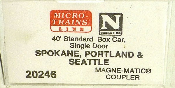 40´ St Boxcar Spokane Portland Seattle Micro Trains Line 20246 N 1:160 D å *