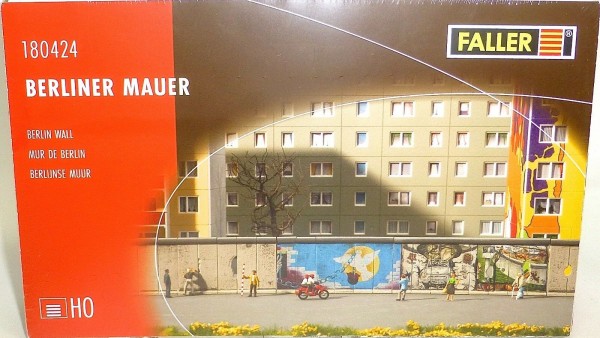 BERLINER MAUER BERLIN WALL Bausatz 220x24x43mm Faller 180424 H0 1:87 OVP UB1 µ *