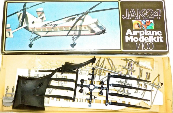 JAK 24P DDR Hubschrauber Modellbausatz 1:100 Plasticart Airplane Kit å *