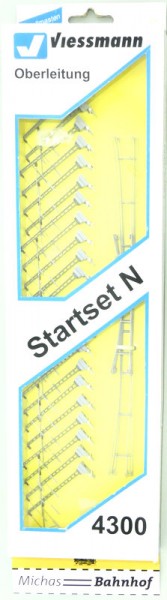 Oberleitung Startset Viessmann 22 Masten 22 Fahrdrähte Art 4300 OVP 1:160 N LA3å