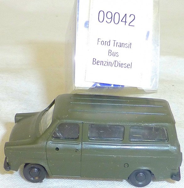 Ford Transit armee grün Benzin Diesel IMU EUROMODELL 09042 H0 1:87 OVP #LL1 å