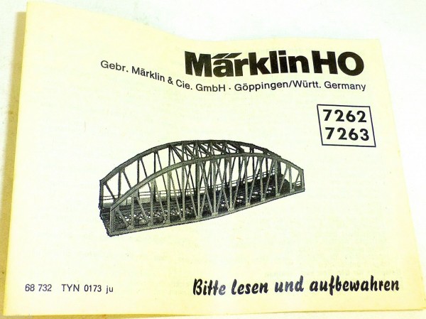 7262 7263 Märklin Anleitung 68 732 TYN 0173 ju å