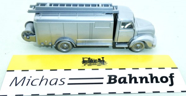 Feuerwehr Gerätewagen Silberwehr Magirus 3500 Rundhauber IMU 1:87 Replika 93 å