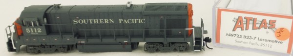 Atlas 49725 B23-7 Southern Pacific 5112 Diesellok Decoder Ready OVP N 1:160 #03&amp; å