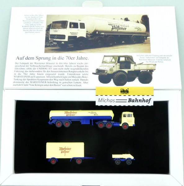 Wiking1998 Brauereifest Tankzug Unimog 3676 LKW Werbemodell H0 1:87 #18 KD1 å