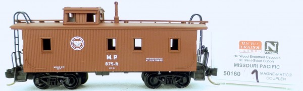 Micro Trains Line 50160 Missaouri Pacific 875-R 34&#039; CABOOSE 1:160 OVP #K041 å