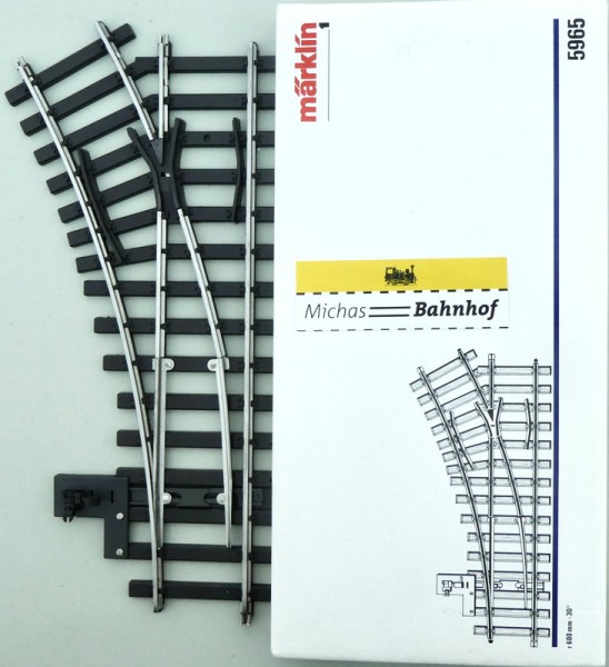 Märklin Spur1 Weiche links Art. 5965 Spur 1 OVP neuwertig KA2å