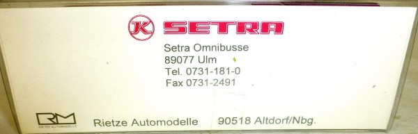 Setra S 315 GT - HD Reisebus Rietze H0 1:87 å *