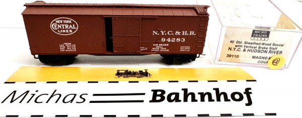 Micro Trains Line 39110 40' Double Wood Box N.Y.C.&amp; Hunson.R 94283 N 1:160 ¥@ å