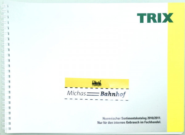 Trix Numerischer Sortimentskatalog 2010 / 2011 HB4 å