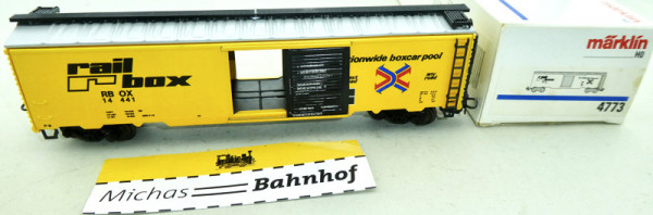 Märklin 4773 Box Car Railbox USA H0 1:87 OVP LJ3 å