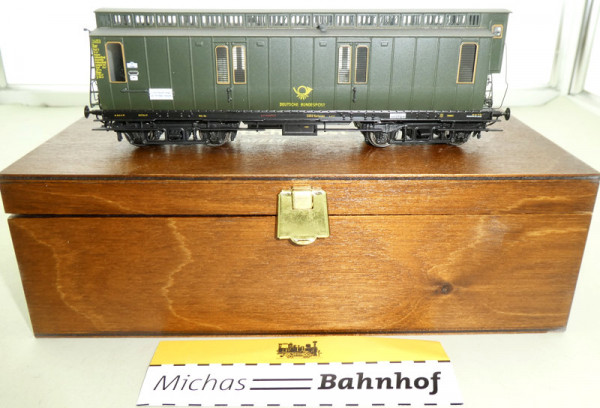 Dingler 006314 Bahnpostwagen Illb Handarbeitsmodell aus Messing 1:87 HV6 å