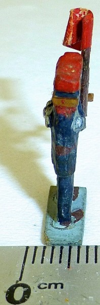 Bahnarbeiter Signal Fahnen Preiser (?) Holzfiguren 50er Jahre H0 1:87 PH019 å *