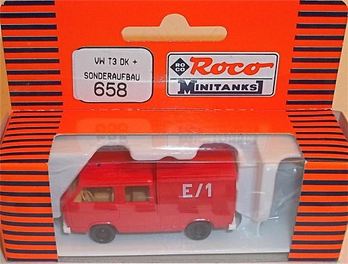 Doppelkabine VW T3 Sonderaufbau ROCO 658 NEU 1:87 H0 µ