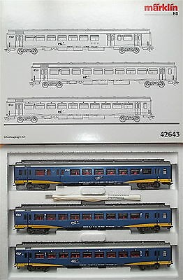 NS 3tlg Schnellzugwagen Set Inter City Plus Märklin 42643 H0 1:87 NEU OVP HI6µ