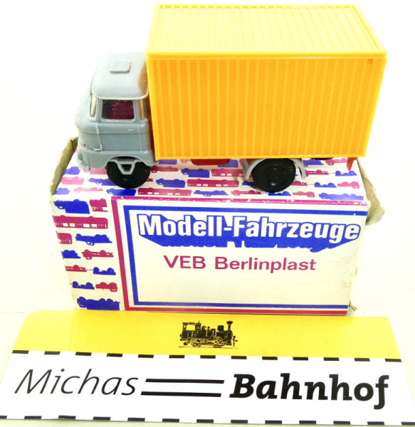 Mini Car W50 mit Koffer orange DDR H0 1/87 #B HN3 å