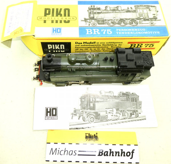 ETAT 32.917 BR 75 Tenderlokomotive Piko DDR H0 1/87 OVP KB2 å