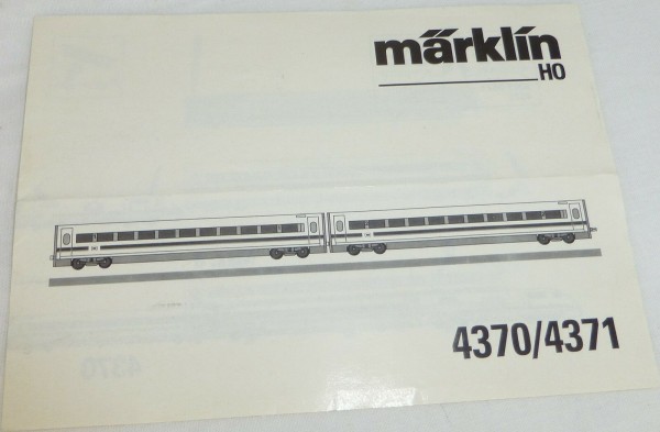 Märklin 4370/4371 Anleitung