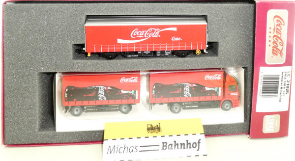 Lemke LC21026 Coca Cola Güterwagen MB Atego H0 1:87 OVP HC6 å