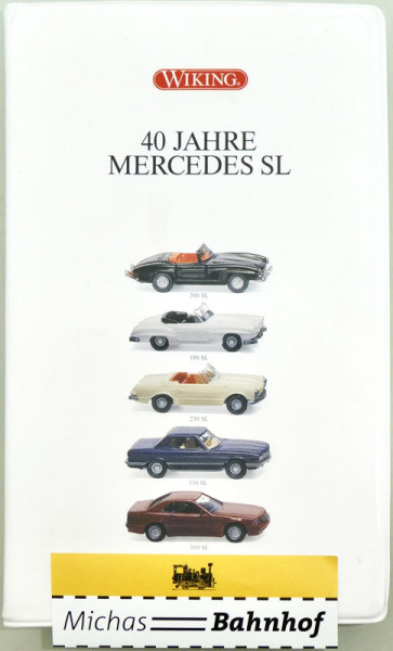 Wiking Mercedes SL 40 Jahre 300 190 230 350 500 99001 H0 1:87 OVP HC6 å