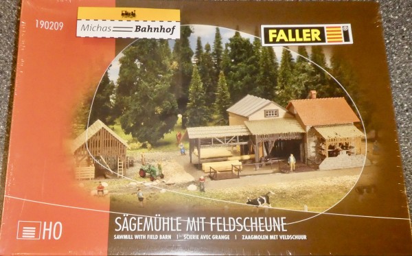 Faller 190209 Sägemühle mit Feldscheune H0 1:87 Bausatz ungebaut OVP NEU #LH6 å