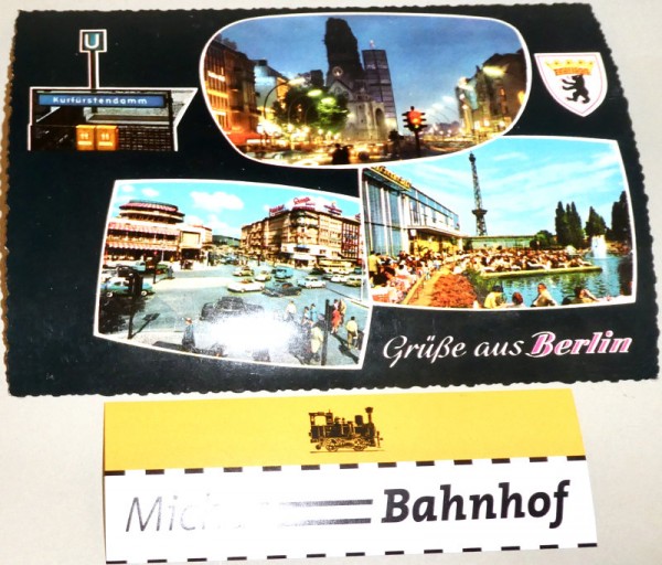 Grüße aus Berlin KuDamm Messe Berlin Ansichtskarte 50er 60er Jahre 113 å